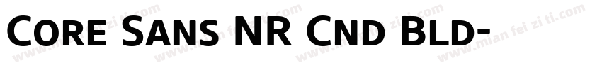 Core Sans NR Cnd Bld字体转换